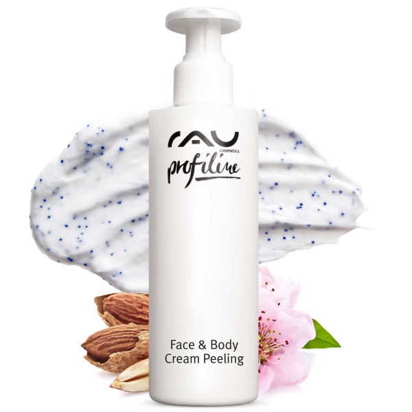RAU Face & Body Cream Peeling 200 ml PROFILINE voor schoonheidssalon - diep reinigende en super werk