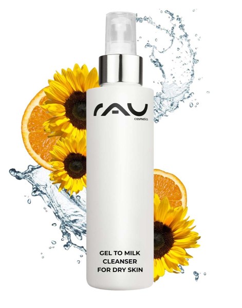 RAU Gel to Milk Cleanser for Dry Skin 100 ml -  gezichtsreiniging voor de droge huid