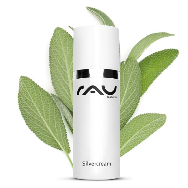 RAU Silvercream 50 ml - speciale creme voor onzuivere huid met microsilver, zink, salvia & urea