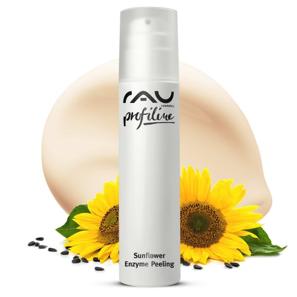 RAU Sunflower Enzyme peeling 200 ml PROFILINE voor salons - enzympeeling op basis van gistproteïnen