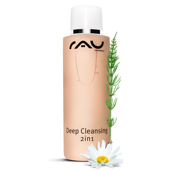 RAU Deep Cleansing 2 in1 200 ml -reinigt, verzorgt & lotioneert met aloë vera, zoethoutwortel, venkel, kamille, hamamelis & paardestaart