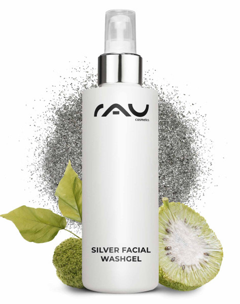 RAU Cosmetics Silver Facial Washgel Gezichtsreiniging met microzilver washgel onzuivere huid reiniging