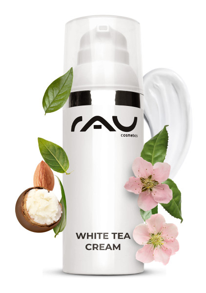 RAU cosmetics White Tea Cream anti-age hydraterend verstevigen huidtype gezichtscreme bestseller aloe vera
