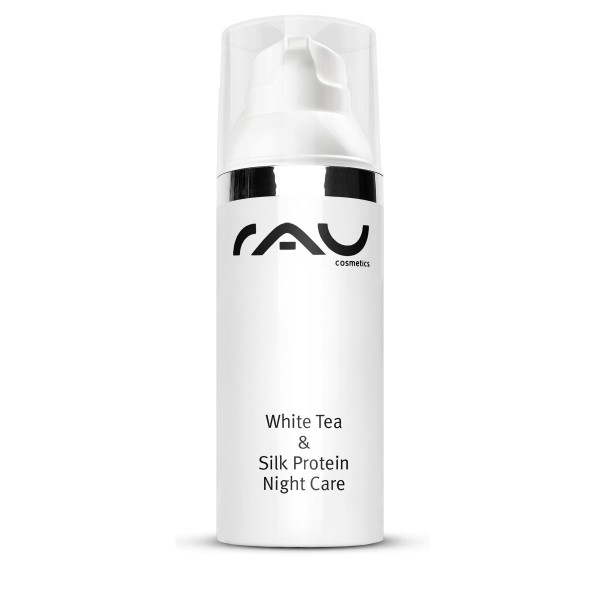 RAU White Tea & Silk Protein Night Care 50 ml - met zijdeproteïnen, witte thee & sheabutter