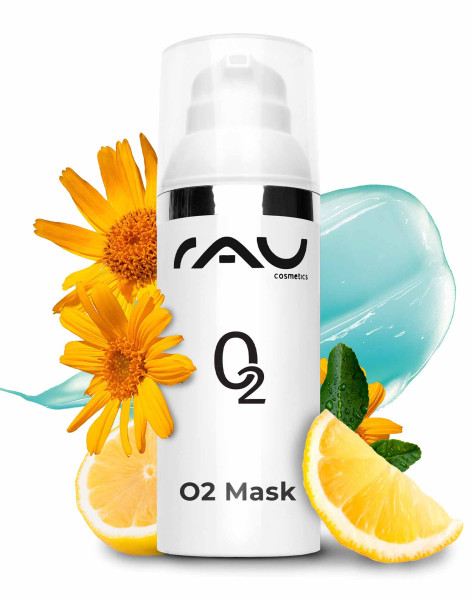 RAU O2 Mask 50 ml - Gezichtsmasker met aloë vera, arnica en ginkgo